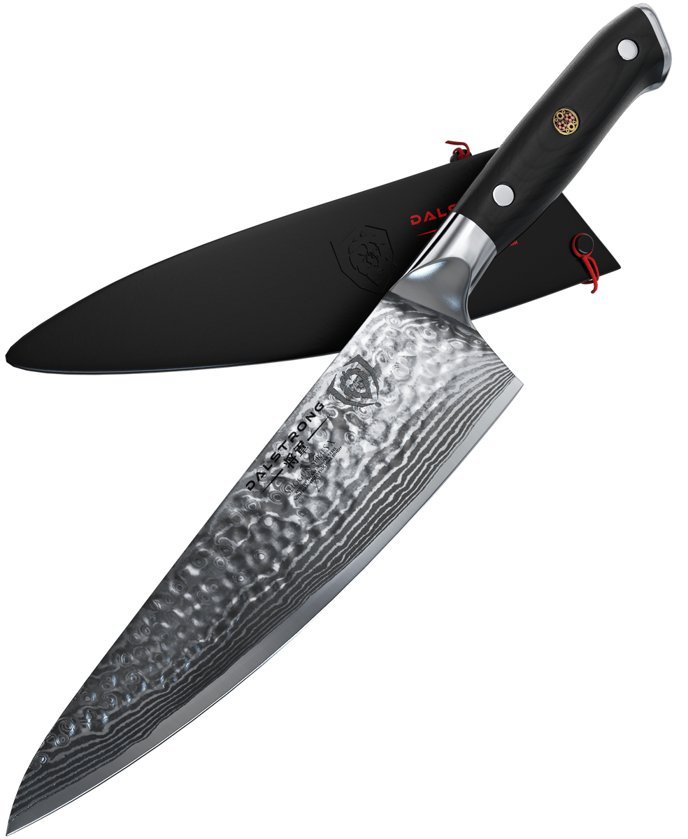 Dalstrong 7 in Chef's Knife Shogun Series X Black G10 Handle w/ sheath